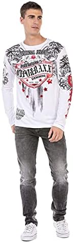 Cipo & Baxx Herren Sweatshirt Series – Stylischer Pullover für Streetwear Lovers – Bequemer Rundhalseinheitsprint Sweate