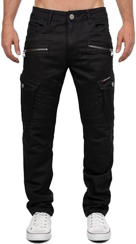 Cipo & Baxx Herren Jeans - Stylische Denim-Mode mit hohem Markantzen Detail | Regular & Slim Fit für Männer | Stonewashe