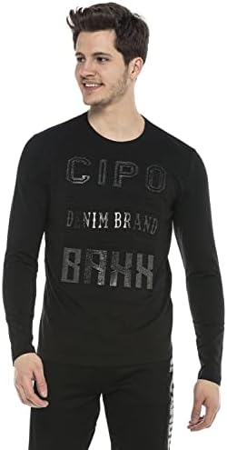 Cipo & Baxx Herren Sweatshirt Stylischer Pullover für moderne Streetwear Look – Bequemer Sweater für Alltag, Freizeit &