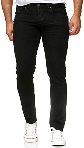Reslad Jeans-Herren Slim Fit Basic Style Stretch-Denim Jeggings RS-2063