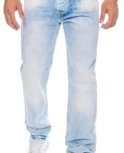 Cipo & Baxx Herren Regular Fit Jeans Hose mit Nähten fürComfort und Durability | Cipo & Baxx Herren Regular Fit Jeans H