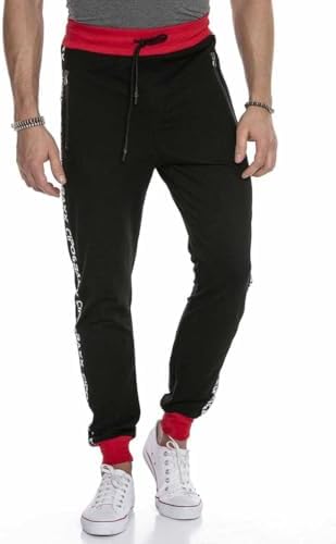 Cipo & Baxx Herren Jogginganzug Series – Zweiteiliges Set aus Kapuzenjacke und Jogginghose für Sport- und Casual-User im
