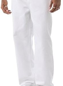 Jeanshose – Gerade geschnittene Denim Hose mit 5-Pocket-Style – Klassische Straight Fit Jeans für Männer & Jüngere – Com