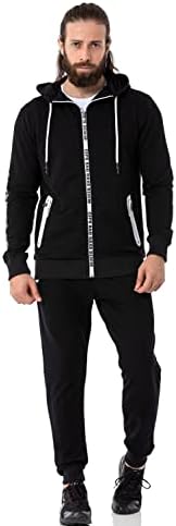Cipo & Baxx Herren Jogginganzug Series – Zweiteiliges Set aus Kapuzenjacke und Jogginghose für Sport- und Casual-User im