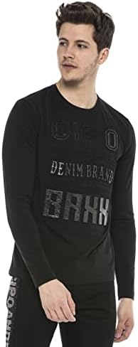 Cipo & Baxx Herren Sweatshirt Stylischer Pullover für moderne Streetwear Look – Bequemer Sweater für Alltag, Freizeit &