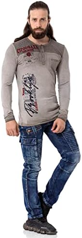 Cipo & Baxx Herren Sweatshirt Series – Stylischer Pullover im Modernen Streetwear Look – Bequemer Sweater für Alltag & F