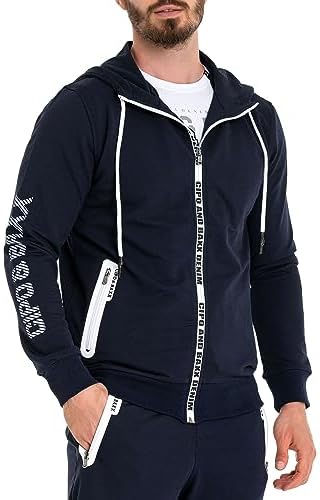 Cipo & Baxx Herren Jogginganzug Series – Zweiteiliges Set aus Kapuzenjacke und Jogginghose für Sport- und Casual-User im