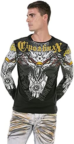 Cipo & Baxx Herren Sweatshirt Series – Stylischer Pullover für Streetwear Lovers – Bequemer Rundhalseinheitsprint Sweate
