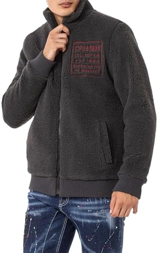 Cipo & Baxx Herren Sweatjacke Hoodie Serie - Stylischer Pullover im Modernen Casual Streetwear Stil für den Alltag, Frei