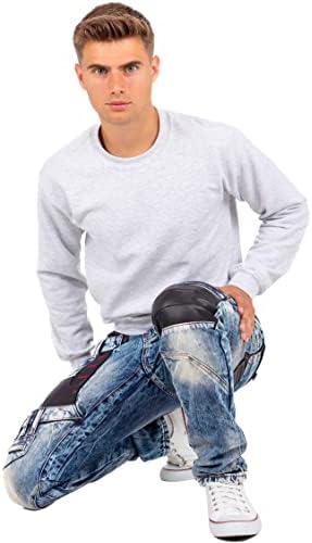 Cipo & Baxx Herren Jeans - Stylische Denim-Mode mit hohem Markanten_design | Regular & Slim Fit | Stonewashed Effect des