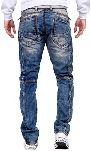 Cipo & Baxx Herren Jeans Regular Fit & Slim Fit – Stylischer Used Look Jeans für Männer | Blue & Black Jeans für Alltag – Bild 22