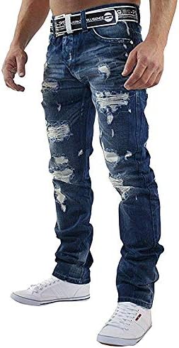 Redbridge Jeans - Regular Fit Denim Hose im Used Look mit Rissen – 5-Pocket Jeans für junge Männer & Frauen in Freizeit