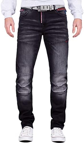 Cipo & Baxx Herren Jeans Regular Fit & Slim Fit – Stylischer Used Look Jeans für Männer | Blue & Black Jeans für Alltag – Bild 8