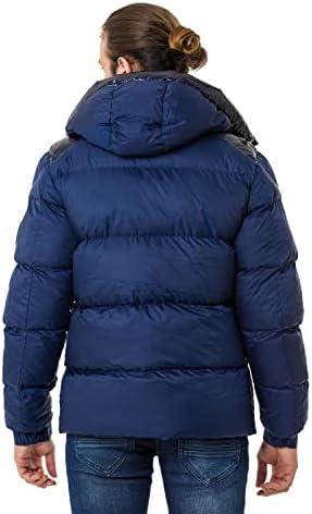 Cipo & Baxx Herren Mantel – Stylische Winterjacke mit warmem Innenfutter und abnehmbarer Kapuze für kalte Tage