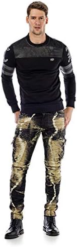 Cipo & Baxx Herren Straight Fit Jeans Hose – Bequem zu tragen, langlebig und mit markanten Kontrastnähten