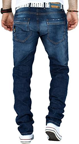Cipo & Baxx Herren Jeans - Stilvolle Regular-Fit Denim mit Kontrastnähten | Bequeme & Modische Jeans für Männer | Stone-