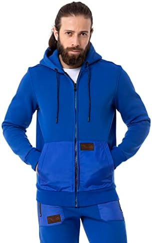 Cipo & Baxx Herren Jogginganzug Series – Zweiteiliges Set aus Kapuzenjacke und Jogginghose für Sport- und Casual-User im