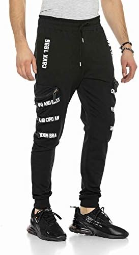 Cipo & Baxx Herren Jogginghose Series - Bequeme Freizeithose mit sportlichem Schnitt und modischem Design für Alltagsgeb
