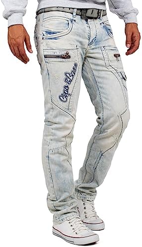 Cipo & Baxx Herren Jeans – Stylische Regular-Fit Denim mit Stone-Washed-Design & Used-Look | Bequeme & modische Jeans fü – Bild 35