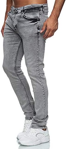 Reslad Jeans-Herren Slim Fit Basic Style Stretch-Denim Jeggings RS-2063