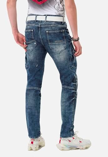 Cipo & Baxx Herren Stretch Jeanhose Slim Fit Trendig und bequem | Cipo & Baxx Männer Stretch Jeanshosen Slim Fit Premiu