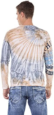 Cipo & Baxx Herren Langarm-Sweatshirt mit Rundhalsausschnitt und Print – Trendiger Look CL453 – Bild 11