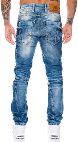 Cipo&Baxx Herren Regular Slim Leg Jeans Hose Für jegliche Trägerjahr| Cipo&Baxx Herren Regular Slim Leg Jeans Hose Mit – Bild 3