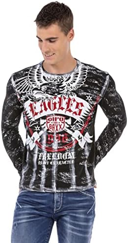 Cipo & Baxx Herren Sweatshirt Series – Stylischer Pullover für Streetwear Lovers – Bequemer Rundhalseinheitsprint Sweate