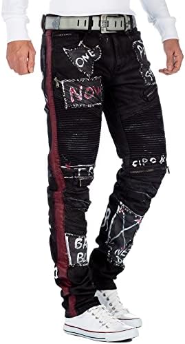 Cipo & Baxx Herren Jeans - Stylische Denim-Mode mit Slim-Fit & Regular-Fit für Individualisten im Bikerstyle!
