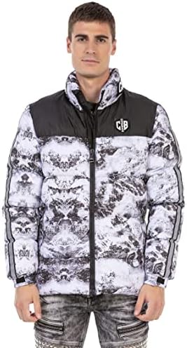 Stylische Winterjacke Herren Cipo & Baxx Series | Warme Winterjacke Herren Cipo & Baxx Series abnehmbarer Kapuze | Func