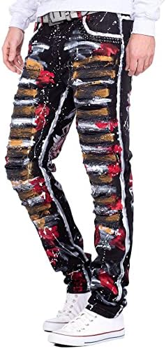 Cipo & Baxx Herren Jeans - Stylische Denim-Mode mit Slim-Fit & Regular-Fit für Individualisten im Bikerstyle!