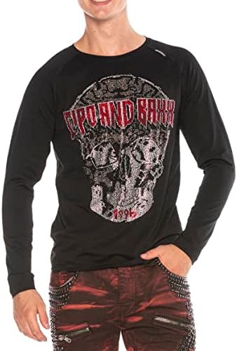 Cipo & Baxx Herren Sweatshirt Series – Stylischer Pullover im Modernen Streetwear Look mit Rundhals & Print – Comfortabl