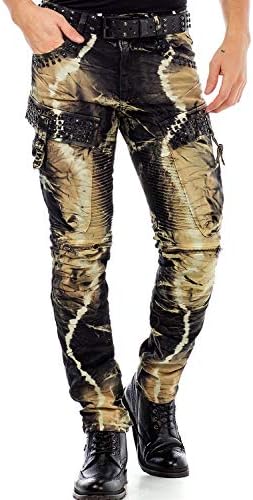 Cipo & Baxx Herren Straight Fit Jeans Hose – Bequem zu tragen, langlebig und mit markanten Kontrastnähten