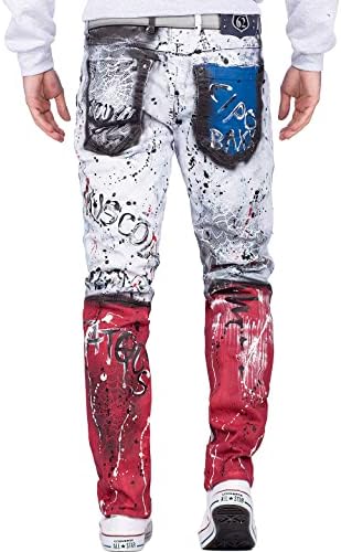 Cipo & Baxx Herren Jeans - Stylische Denim-Mode mit Slim-Fit & Regular-Fit für Individualisten im Bikerstyle!
