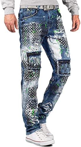 Cipo & Baxx Herren Jeans - Stylische Denim-Mode mit Slim-Fit & Regular-Fit für Individualisten im Bikerstyle!
