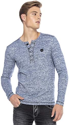 Cipo & Baxx Herren Sweatshirt Series – Stylischer Pullover im Modernen Streetwear Look mit Rundhals & Print – Comfortabl