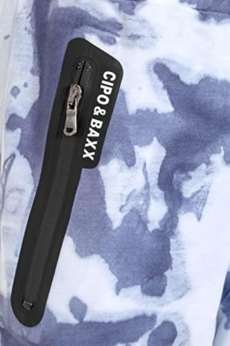 Cipo & Baxx Herren Jogginganzug Series – Zweiteiliges Set aus Kapuzenjacke und Jogginghose für Sport- und Casual-User im