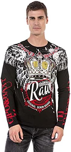 Cipo & Baxx Herren Sweatshirt Series – Stylischer Pullover für Streetwear Lovers – Bequemer Rundhalseinheitsprint Sweate