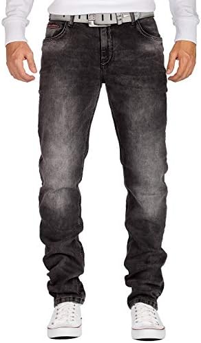 Cipo & Baxx Herren Jeans - Stilvolle Männer Jeans mit 5-Pocket-Design und Kontrastnähten | Bequemer Baumwoll-Elasthan-Mi