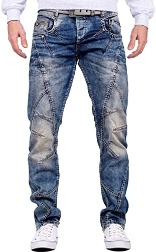 Cipo & Baxx Herren Jeans – Stylische Regular-Fit Denim mit Stone-Washed-Design & Used-Look | Bequeme & modische Jeans fü – Bild 43
