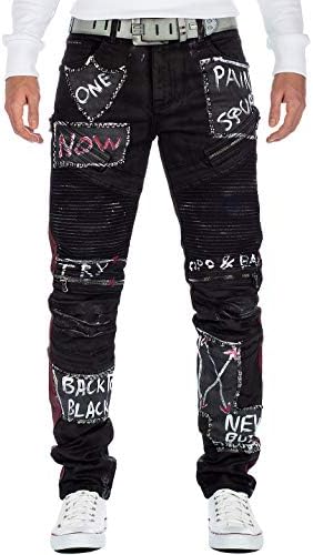 Cipo & Baxx Herren Jeans - Stylische Denim-Mode mit Slim-Fit & Regular-Fit für Individualisten im Bikerstyle!