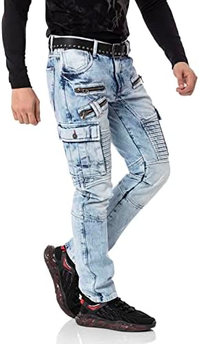 Cipo & Baxx Herren Stretch Jeanhose Slim Fit Trendig und bequem | Cipo & Baxx Männer Stretch Jeanshosen Slim Fit Premiu