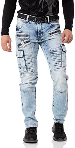 Cipo & Baxx Herren Stretch Jeanhose Slim Fit Trendig und bequem | Cipo & Baxx Männer Stretch Jeanshosen Slim Fit Premiu