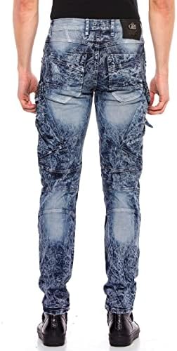 Cipo & Baxx Herren Straight Fit Jeans Hose – Bequem zu tragen, langlebig und mit markanten Kontrastnähten