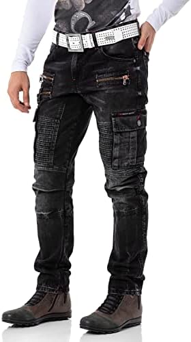 Cipo & Baxx Herren Stretch Jeanhose Slim Fit Trendig und bequem | Cipo & Baxx Männer Stretch Jeanshosen Slim Fit Premiu