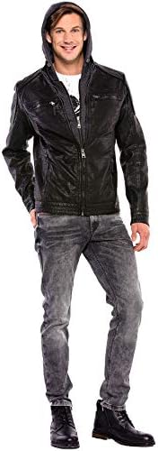 Stylische Winterjacke Herren Cipo & Baxx Series | Warme Winterjacke Herren Cipo & Baxx Series abnehmbarer Kapuze | Func