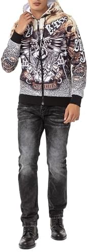 Cipo & Baxx Herren Jeans Hose Look Röhrenjeans Straight Fit Kontrastnähte Trendyhose | Cipo & Baxx Herren Jeans Hose Us