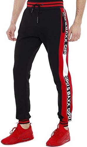 Cipo & Baxx Herren Jogginghose Series - Bequeme Freizeithose mit sportlichem Schnitt und modischem Design für Alltagsgeb