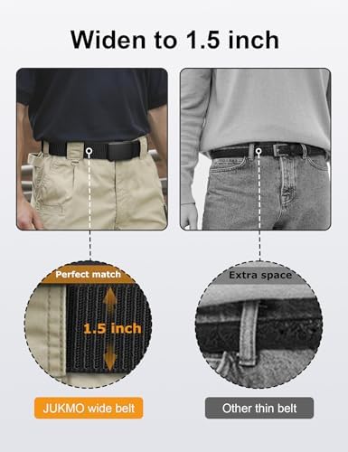 JUKMO Automatik Gürtel für Herren, robustes Nylon, 3,8cm Breite, praktische Ratsche-Funktion | JUKMO Herren Automatik G