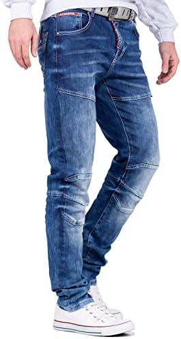 Cipo & Baxx Herren Jeans Regular Fit & Slim Fit - Stylische Denim für Männer mit Used Look & Reißverschlüssen | Perfect
